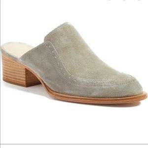 Rag & Bone Weiss Mule in “Cement” Suede